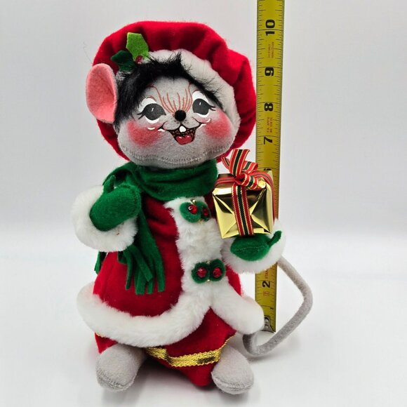 Annalee Mrs. Elegant Mouse 2008 Mobilitee Christmas Figure Read - Picture 2 of 14